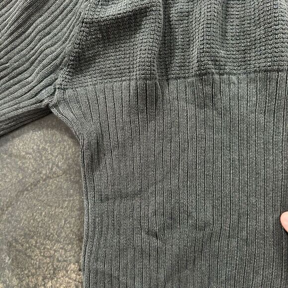 Y2k Lee Full Zip Dark Grey Sweater Tight Fit Outdoors Adult Size XL Read Bio - Picture 5 of 16